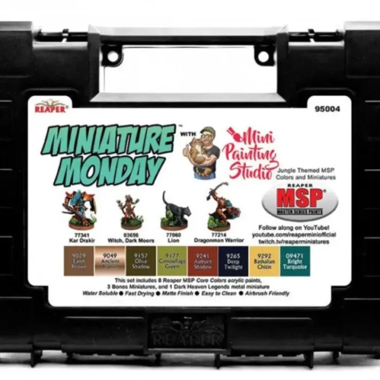 Tabletop Miniatures>Miniature Monday: April 2020 Set - 8 Paints and 4 Miniatures - Your Source for Gaming Essentials