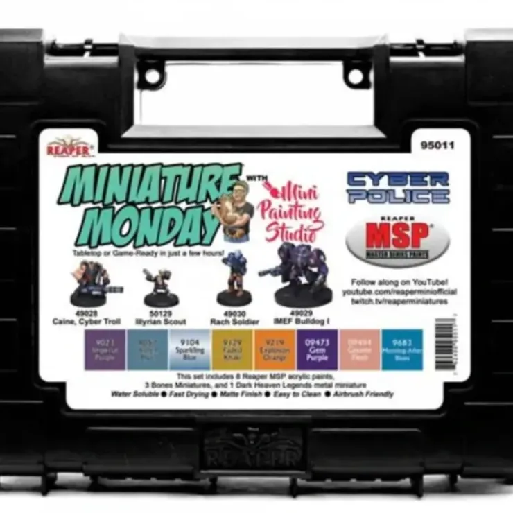 Tabletop Miniatures>Miniature Monday: Cyber Police (November 2020 - 8 Paints and 4 Miniatures) - Your Source for Gaming Essentials