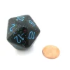 Dice>34mm Large 20-Sided D20 Speckled Chessex Dice, 1 Die - Blue Stars - Your Source for Gaming Essentials