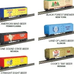Model Power 98706 HO Beer Car Assortment w/Handle (6) - Your Source for Gaming Essentials* Trains