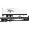 Model Power 98354 HO Canadian Pacific 51' Heavyweight Flatcar w/40' Trailer - Your Source for Gaming Essentials* Trains