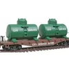 Model Power 98160 HO Citi Service 40' Flat Car with Twin Removable Tanks - Your Source for Gaming Essentials* Trains