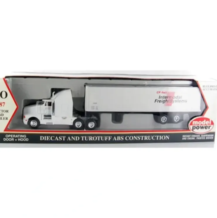Model Power 18007 1:87 HO CP Rail T600 Long Haul w/Box Trailer - Your Source for Gaming Essentials* Trains