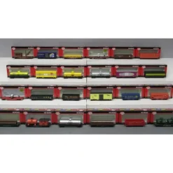 Model Power 99653 HO Freight Car Assortment with Knuckle Couplers (Pack of 24) - Your Source for Gaming Essentials* Trains