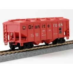 Model Power 98084 HO Granite Rock GRCX 36' 2 Bay Open Hopper - Your Source for Gaming Essentials* Trains