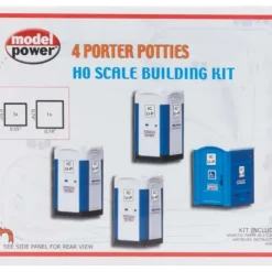 Model Power 188 HO Porta Potty (4) - Your Source for Gaming Essentials* Trains