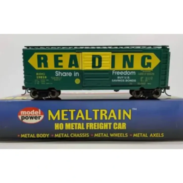 Model Power 2179 HO Reading "Share in Freedom" 40' Steel Box Car #19810 - Your Source for Gaming Essentials* Trains
