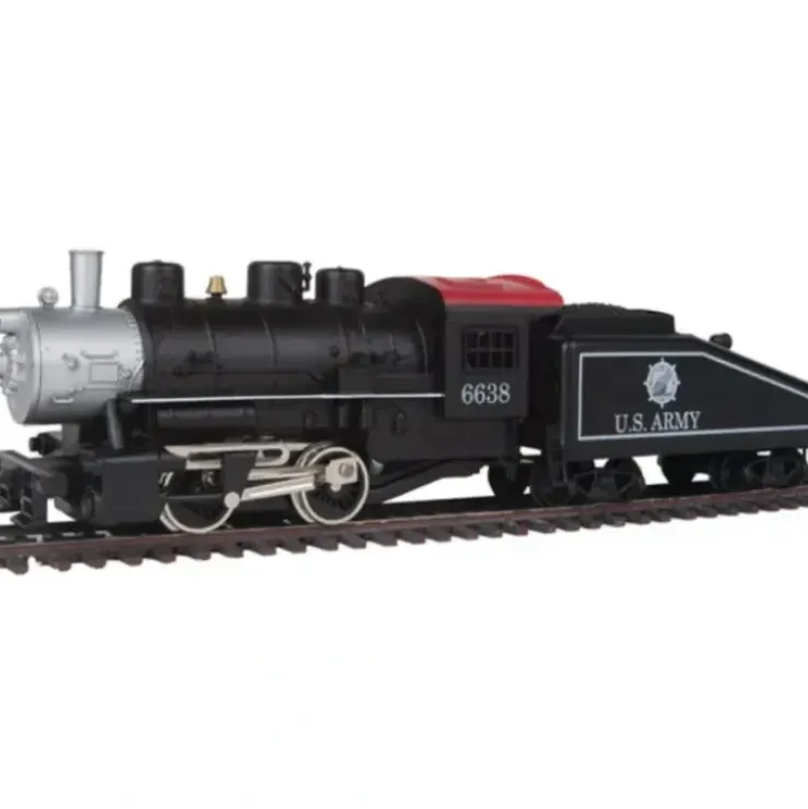 Model Power 96638 HO U.S. Army 0-4-0 Shifter Steam Locomotive - Standard DC - Your Source for Gaming Essentials* Trains
