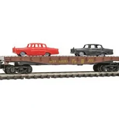 Model Power 84010 N AT&SF Flat Car w/ Autos - Your Source for Gaming Essentials* Trains