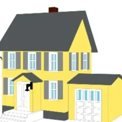 Model Power 2616 N Benson's House Built-Up Buildings Lighted w/ 2 Figures - Your Source for Gaming Essentials* Trains