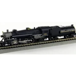 Model Power 875951 N Chesapeake & Ohio Mikado 2-8-2 & Tender #1188 w/ DCC/Sound - Your Source for Gaming Essentials* Trains