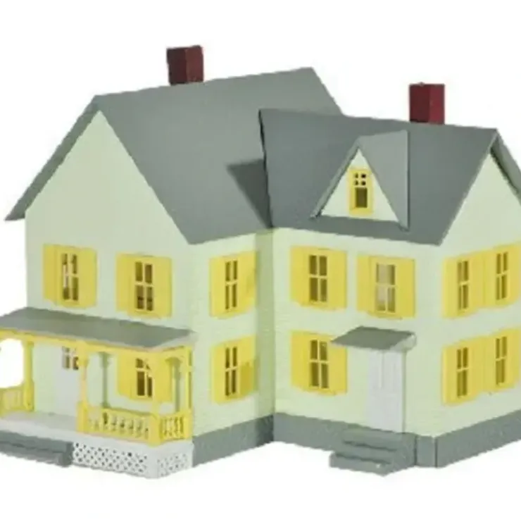 Model Power 2618 N Dr. Andrew's House Built-Up Buildings Lighted w/ 2 Figures - Your Source for Gaming Essentials* Trains