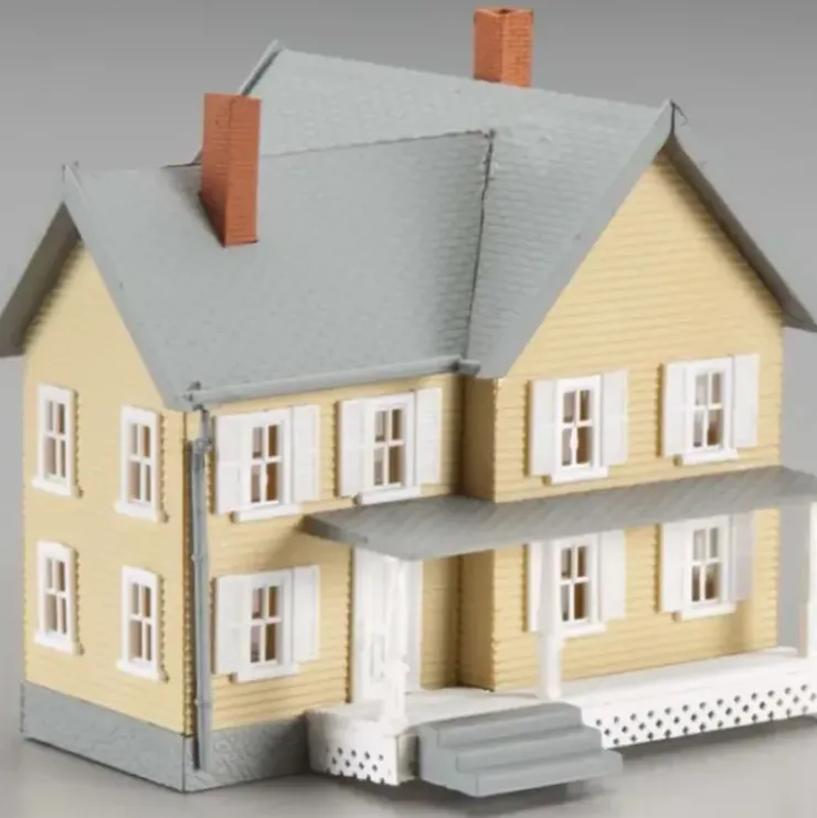Model Power 2614 N Jackson's House Built-Up Buildings Lighted w/ 2 Figures - Your Source for Gaming Essentials* Trains