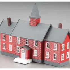 Model Power 2619 N Little Red School House Built-Up Buildings w/2 Figures - Your Source for Gaming Essentials* Trains