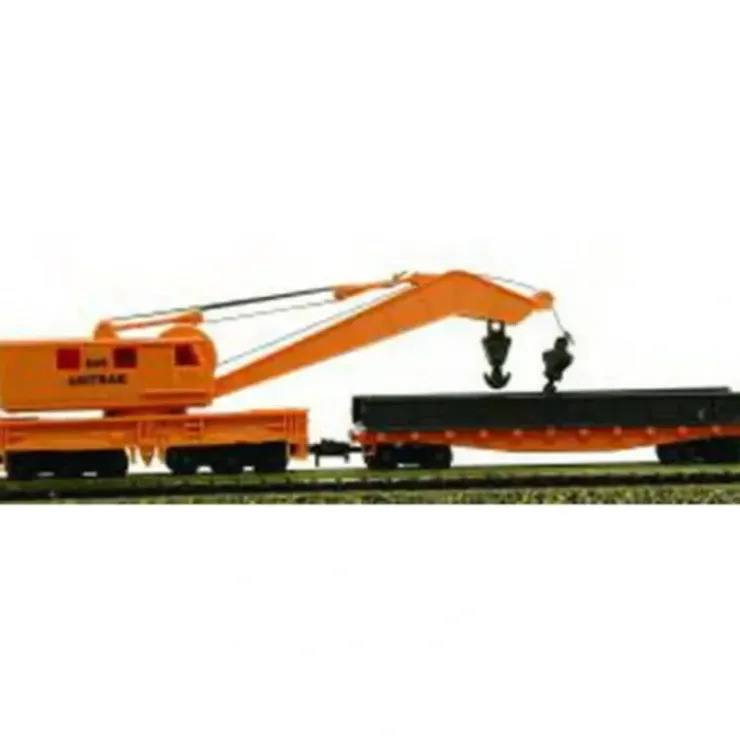 Model Power 3163 N Scale Amtrak Railroad Work Car and Crane - Your Source for Gaming Essentials* Trains