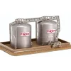 Model Power 490-1471 N Scale Twin Oil Tank Storage Facility Kit - Your Source for Gaming Essentials* Trains