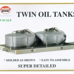 Model Power 1569 N Twin Oil Tanks Kit - Your Source for Gaming Essentials* Trains