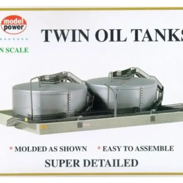 Model Power 1569 N Twin Oil Tanks Kit - Your Source for Gaming Essentials* Trains