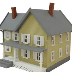 Model Power 6374 O Built-Up Lighted Jackson's House Building with Figures - Your Source for Gaming Essentials* Trains