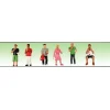 Model Power 6195 O/O27 People Eating Figures (Set of 6) - Your Source for Gaming Essentials* Trains