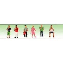Model Power 6195 O/O27 People Eating Figures (Set of 6) - Your Source for Gaming Essentials* Trains