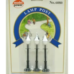 Model Power 6080 O Round Frosted Lamp Posts (Pack of 3) - Your Source for Gaming Essentials* Trains