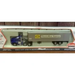 Model Power 1500 1:87 Trailer Rail Service Kenworth Big Rig Truck - Your Source for Gaming Essentials* Trains