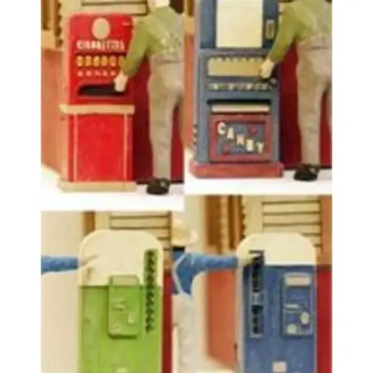 Model Tech Studios D1131 N Scale Classic Vending Machines 1950s Era (Set of 4) - Your Source for Gaming Essentials* Trains