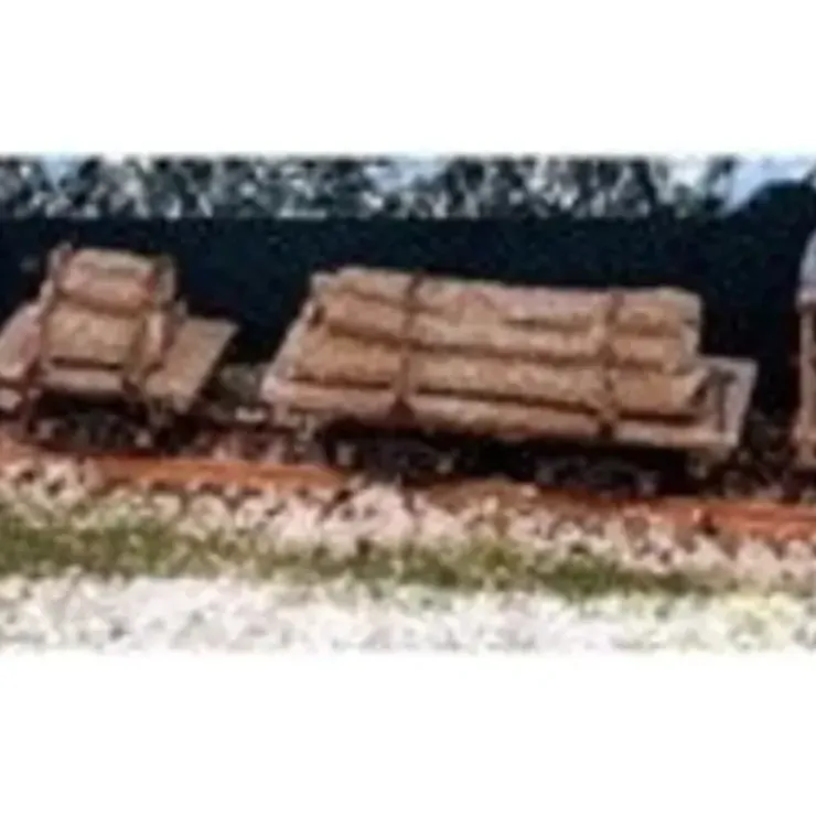 Model Tech Studios JN1039 N Scale 1 & 2 Truck Log Car Dual Pack Kit - Your Source for Gaming Essentials* Trains