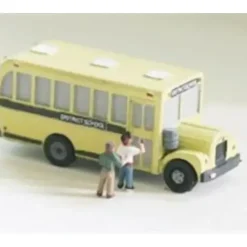 Model Tech Studios JN1095P N Scale 1950's Scool Bus Kit Style #1 - Your Source for Gaming Essentials* Trains