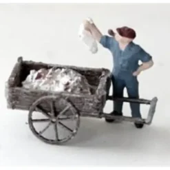 Model Tech Studios OD2242 O Scale Old Wooden Fish Carts With Fish - Your Source for Gaming Essentials