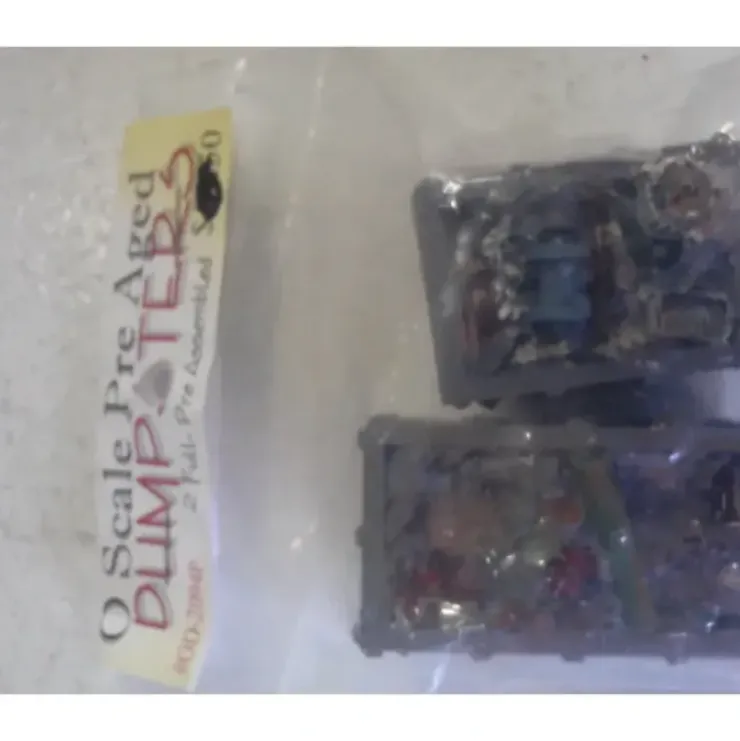 Model Tech Studios OD2094P O Scale Pre-Aged Dumpsters - Your Source for Gaming Essentials* Trains
