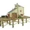 Model Tech Studios S0068 HO Weatherbea's Wharf Bait Company Kit - Your Source for Gaming Essentials* Trains