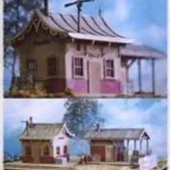 Model Tech Studios S0051 O Scale Small Town Station & Freight Shed Scene - Your Source for Gaming Essentials* Trains