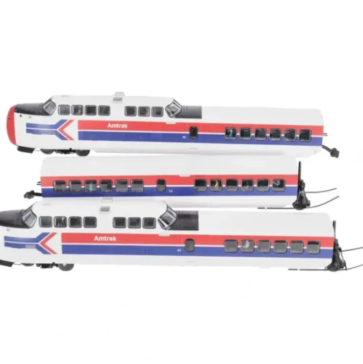 MTH 20-20345-1 Amtrak Turbotrain O Gauge Passenger Train Set w/PS 3.0 - Your Source for Gaming Essentials* Trains