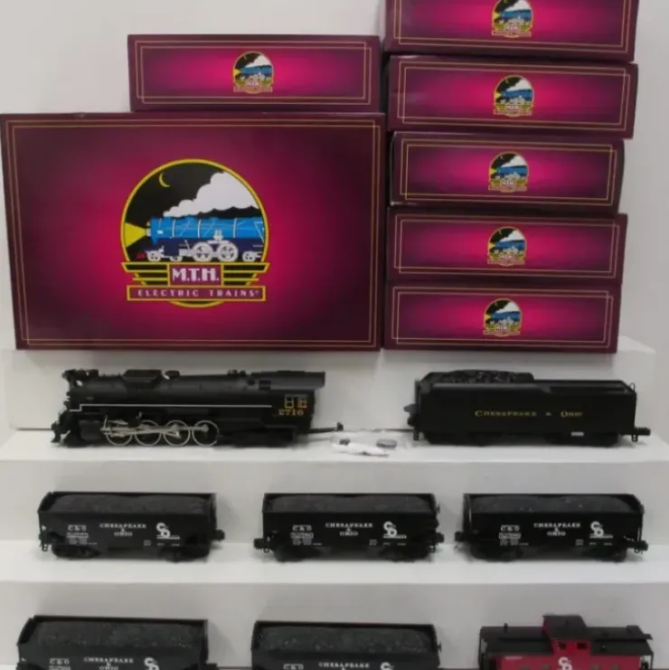 MTH 20-3420-1 Chesapeake & Ohio O Gauge Steam Freight Train Set w/PS 2.0 - Your Source for Gaming Essentials* Trains