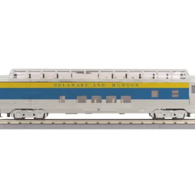 MTH 30-67453 Delaware & Hudson 60 Streamlined ABS Full-Length Vista Dome Car V2 - Your Source for Gaming Essentials* Trains
