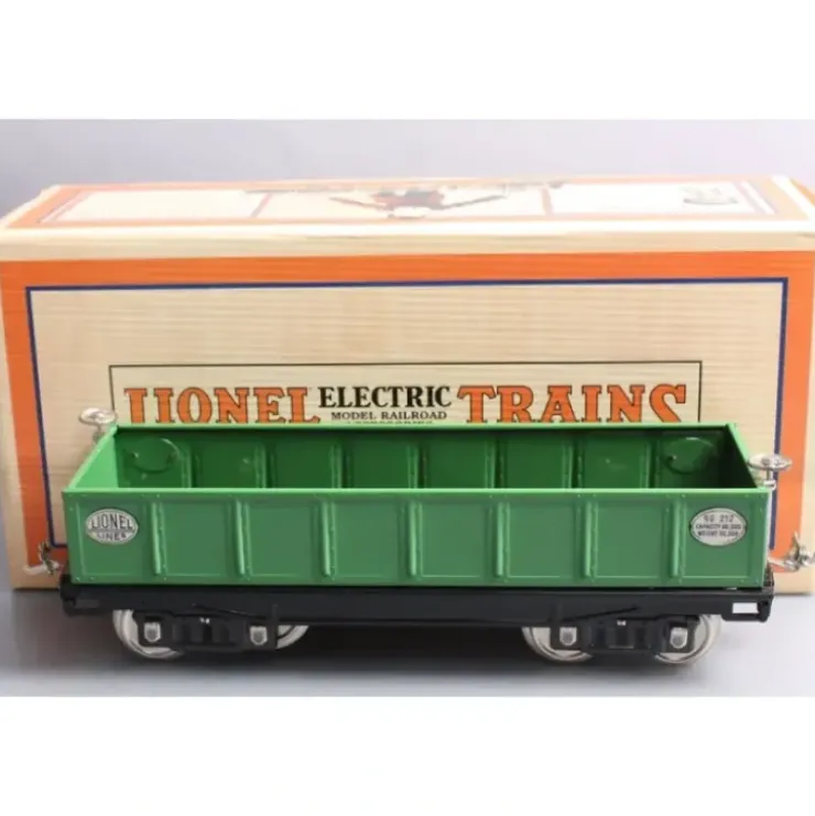 MTH 11-30022 Lionel #212 Green w/Nickel Trim Gondola - Your Source for Gaming Essentials* Trains