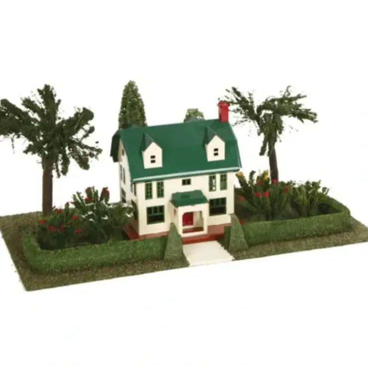 MTH 11-90074 Lionel #912 Tinplate Ivory & Peacock Suburban Home & Plot - Your Source for Gaming Essentials* Trains