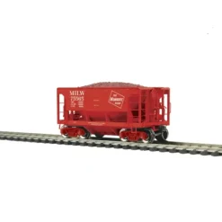 MTH 80-97037 MTH 8097037 HO Scale Milwaukee Road #75565 70-Ton Ore Car with Load - Your Source for Gaming Essentials* Trains