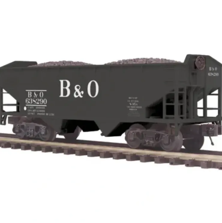 MTH 20-97733 O Baltimore & Ohio 2-Bay Offset Hopper Car Set (Set of 2) - Your Source for Gaming Essentials* Trains