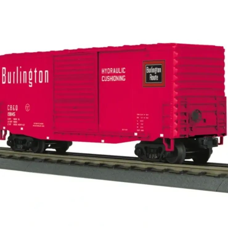 MTH 30-74814 O Burlington RailKing 40' High Cube Box Car #19845 - Your Source for Gaming Essentials* Trains