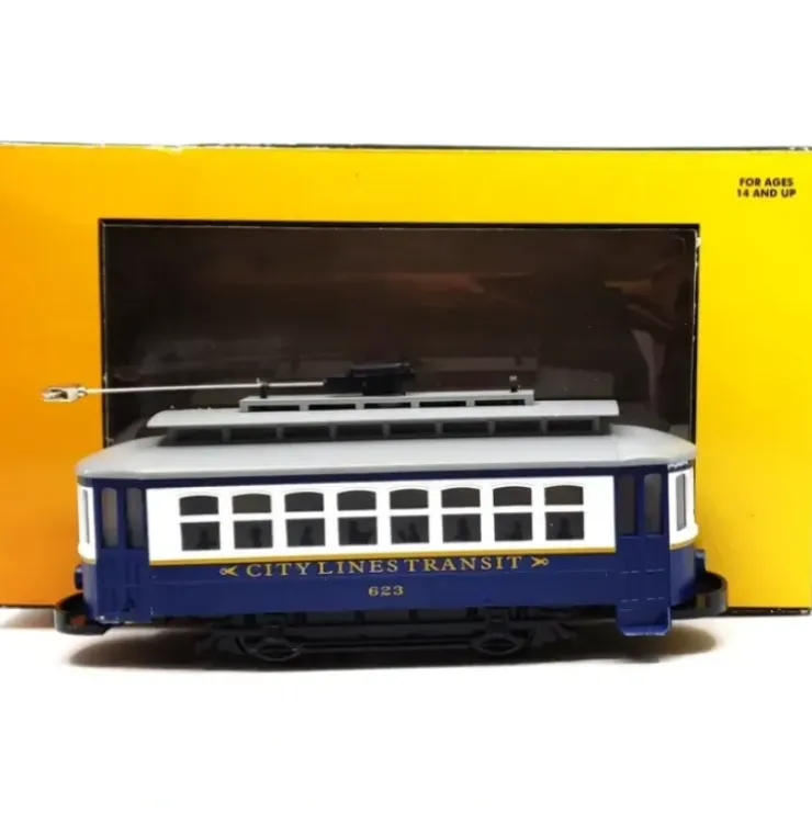 MTH 30-5140 O City Lines Transit Bump-n-Go Trolley Electric Locomotive #623 - Your Source for Gaming Essentials* Trains