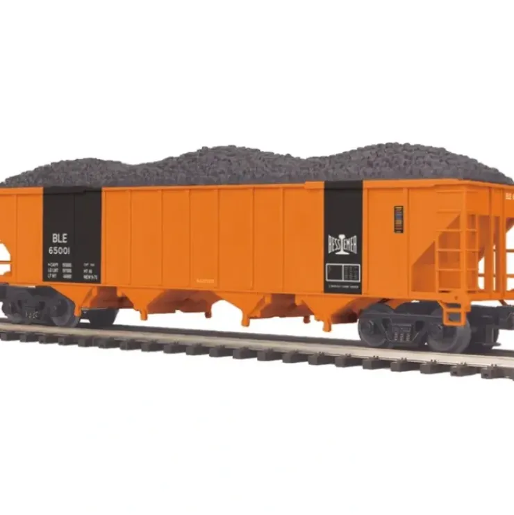 MTH 20-97782 O Gauge Bessemer & Lake Erie 4-Bay Hopper w/Coal Load #65001 - Your Source for Gaming Essentials* Trains
