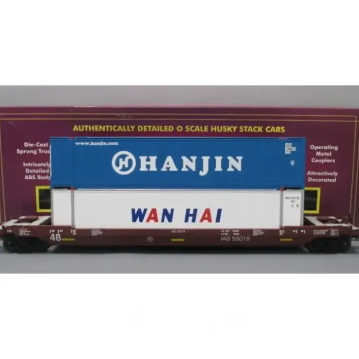MTH 20-95107 O Gauge Iowa Interstate Husky Stack Car #55018 - Your Source for Gaming Essentials* Trains