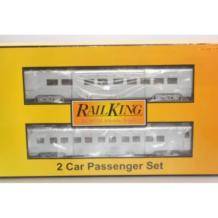 MTH 30-67704 O Gauge Santa Fe 2-Car 60' Streamlined Sleeper/Diner Passenger Set - Your Source for Gaming Essentials* Trains