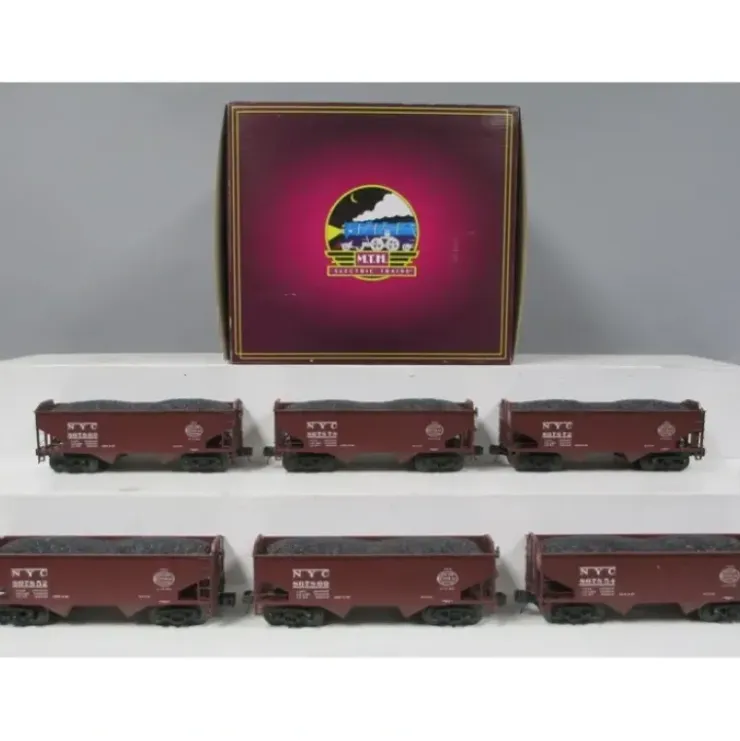MTH 20-90615 O New York Central 2-Bay Offset Hopper Car Set (Set of 6) - Your Source for Gaming Essentials* Trains