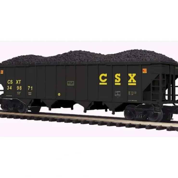 MTH 20-97775 O Scale CSX 4-Bay Hopper Car w/ Coal Load - Your Source for Gaming Essentials* Trains