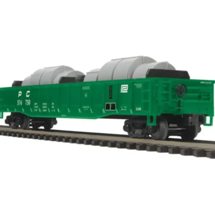 MTH 20-98958 O Scale Penn Central Gondola Car w/Coil Steel Load - Your Source for Gaming Essentials* Trains