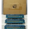 MTH 11-40040 Std.Gauge Two Tone Blue Comet Nickel Trim Passenger Set (Set of 3) - Your Source for Gaming Essentials* Trains